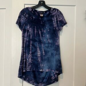 Women’s hard tail open back tie-dye T-shirt size XS